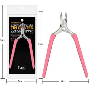 1Pcs Huidtang Rvs Nail Dode Huid Schaar Cuticle Snijders Trimmer Remover Manicure Pedicure Clippers Tool