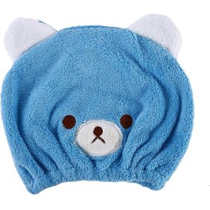 Kids Microfiber Hair Turban Quickly Dry Hair Hat Wrapped Towel Bathing Cap Bear Dry Hair Cap Absorbent Quick Dry