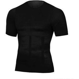 Mannen Afslanken Shaper Houding Vest Buik Buik Gewichtsverlies Corrector Compressie Body Building Fat Burn Borst Tummy Shirt