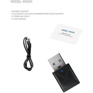 Mini 2 In1 Bluetooth 5.0 Draadloze Adapter Audio Ontvanger Zender Stereo Bluetooth Aux Rca Usb 3.5 Mm Jack Voor Tv pc Auto Kit