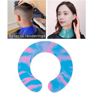 Siliconen Stylist Snijden Kraag Verstelbare Shawl Capes Voor Haircut Salon Mannen Kapsalon Stylist Snijden Kraag Hals Wrap
