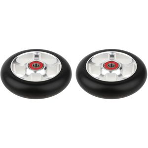 2 Stks/set Aluminium 100Mm Pro Stunt Scooter Wielen Met Lager Kick Scooters Scooter Onderdelen Wielen Vervangingen Accessoires