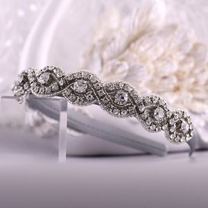 Trixy S28-FG Bruiloft Haar Accessoires Barok Hoofdband Bruiloft Kroon Strass Bridal Tiara Luxe Vintage Bruids Haar Sieraden