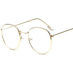 Retro Vrouwen Brilmontuur Mannen Brillen Frame Vintage Ronde Clear Lens Transparante Zonnebril Frame Vrouwen