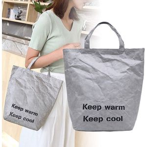 Kruidenier Tote Milieu Beschermen Papier Herbruikbare Boodschappentassen Lichtgewicht Handtas voor Vrouwen OH66