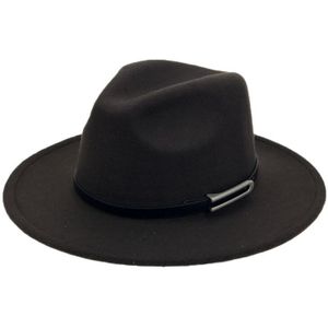 Brede Rand Herfst Trilby Caps Vrouwelijke Mannelijke Mode Top Hat Jazz Cap Winter Panamahoed Vintage Fedora Mannen Mafia Hoed Vilt YY17294