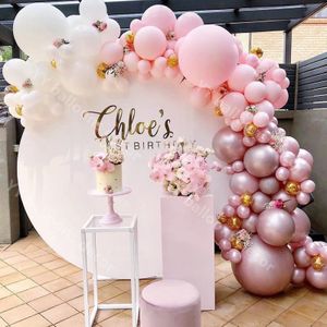 Global Ronde Diy Ballon Garland Arch Kit Gemengde Witte Macaron Baby Roze Latex Ballon Strip Chain Voor Verjaardag Bruiloft Decoratio