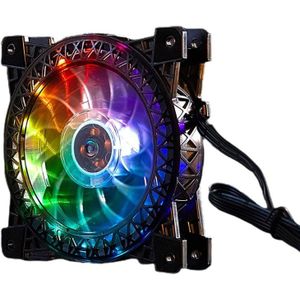120Mm Computer Koelventilator Rgb Case Fan Verstelbare Hoge Prestaties Stille Controle Chassis Radiatoren 4Pin + 6Pin