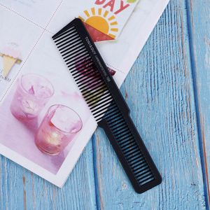 1Pcs Carbon Kapper Haar Kam Professionele Salon Mannen Vrouwen Tondeuse Haar Knippen Kam Voor Haar Trimmen Kapper Kam 2 Kleuren