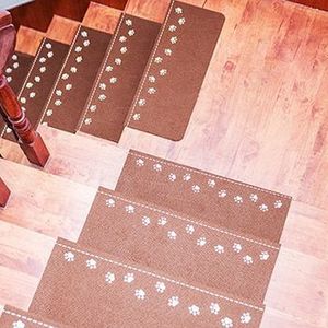 Lichtgevende Trap Pad Footprint Patroon Tapijten Antislip Trap Mat Zelfklevende Floor Sticker Tapijt Voor Entree