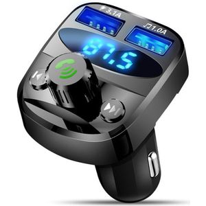 Auto Bluetooth 5.0 Fm-zender Draadloze Handsfree Audio Receiver Tf/U-Disk MP3 Speler 3.1A Dual Usb Fast oplader Voor Auto Radio
