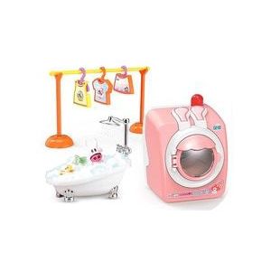 Kinderen Elektrische Mini Wasmachine Speelgoed Set Drum Kan Draaien Kinetische Energie Met Water Meisje Speelhuis