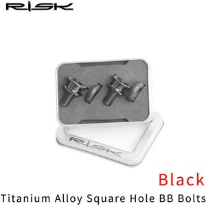2 Sets Risico M8 * 15Mm Vierkante Gat Titanium Mtb Trapas Bouten Ultralight Fiets Trapas Crank vaste Schroeven