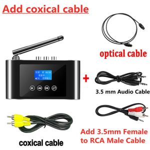 Bluetooth 5.0 Audio-ontvanger Zender Tv Pc Draadloze Adapter Dac Digitaal Naar Analoog Converter Optische Coaxiale Rca 3.5Mm aux