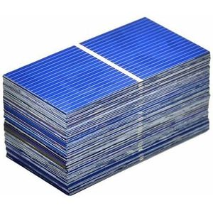 100Pcs Wafer Polykristallijne Zonnepanelen 0.252-0.253 W Voor DIY Solar Board