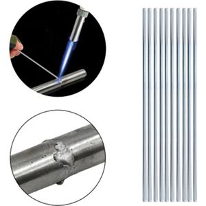 10Pcs 500/330Mm 1.6/2Mm Aluminium Lassen Elektroden Gevulde Lage Temperatuur Solderen Draad Air staat Repareren Lassen Staven