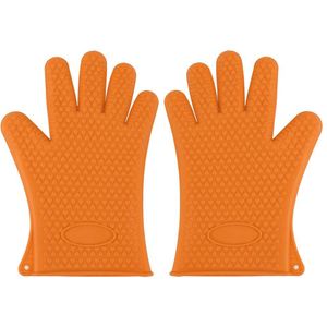 Siliconen Bbq Hittebestendige Handschoenen Oven Grill Pannenlap Keuken Koken Mitts 1 Paar SEC88