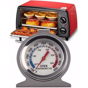 1 pc Rvs 50-300 Celsius Hanger Stand Up Voedsel Vlees Dial Oven Thermometer Temperatuurmeter Gage Grote diameter wijzerplaat