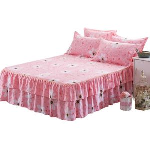 Queen Bed Rok Hoeslaken Koningin Stof Ruche Rok Matrashoes Petticoat Twin Volledige Queen Bed Rokken