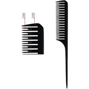 Professionele Kappers Kam Stalen Tip Tail Pick Verven Kam Salon Benadrukken Haar Kam Anti Statische Kapper Haar Knippen Kam