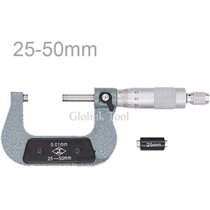 25-50 Mm Buiten Micrometer Met Goedkope Prijs Micrometer Diktemeter Meetinstrumenten