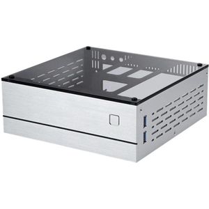 A01 Case Htpc Horizontale Computerkast Itx Mini Case Industriële Controle Case Silver Case Glas Cover