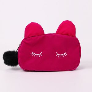 1 Stuk Leuke Kawaii Kat Dame Hairball Rits Briefpapier Etui Tas Kantoor Schoolbenodigdheden