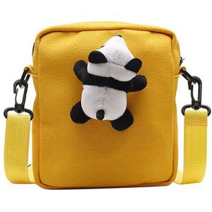 Leuke Panda Pop Eenvoudige Schoudertassen Voor Vrouwelijke Leuke Mobiele Telefoon Messenger Bag Mode Handig Crossbody Tassen