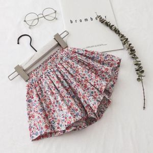 Zomer Meisjes Kids Katoen Rokken Mode Kinderen Peuter Bloemen Tutu Rok Kleding Ruche Shorts Faldas Cortas Jupe En Cuir