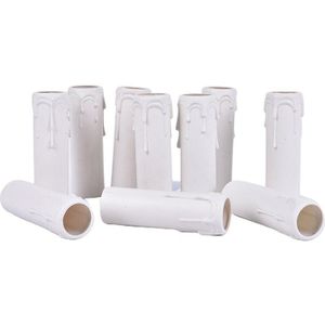 10 Pcs Kaars Lamphouder Buis, Kaars Lamp Base Mouw Kaars Lamp Base Cover