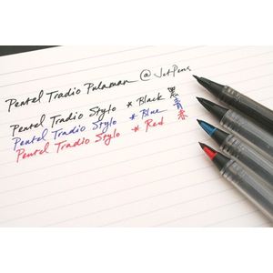 Pentel Tradio Stylo Vulpen (4 Stks/partij: 1 Pcs Vulpen + 3 Pcs Vullingen) 1.0 Mm-2.0 Mm Teken Pen Voor Grafische