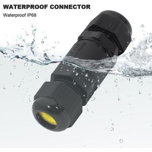 2 Pin 3 Pin T Waterdichte Connector Elektrische Kabel Draad Connector Kabel Plug Adapter Schroef Locking Cable Industriële AC12V 220V