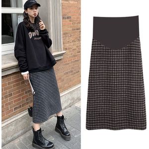 539 # Herfst Winter Dikker Wollen Moederschap Rokken Chic Ins Buik Een Lijn Rok Kleding Voor Zwangere Vrouwen Zwangerschap Potlood rok
