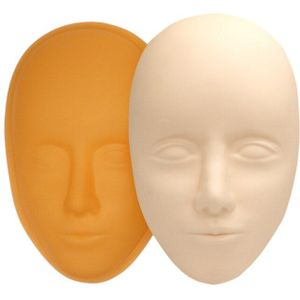 5D Facial Training Hoofd Siliconen Praktijk Permanente Make-Up Lip Wenkbrauw Huid Mannequin Pop Gezicht Hoofd