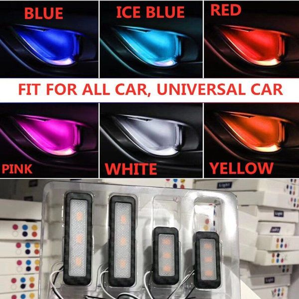 Koop 4 stks Auto USB Licht 7 Kleuren RGB LED Auto Sfeer Licht Decoratieve  Lamp Automotive Accessoires Decoratie Interieur Mini Licht