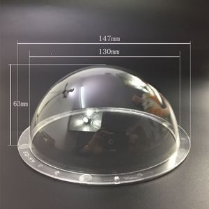 5 Inch Acryl Indoor / Outdoor Cctv Vervanging Clear Camera Dome Behuizing