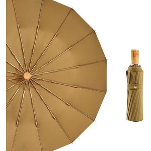 Windbestendig Paraplu Regen Vrouwen Voor Mannen 3 Vouwen Handleiding Parasol Compact Grote Luxe Retro 16K Paraplu