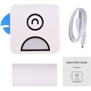 Poooli L2 Pocket Thermische Printer 58Mm Draadloze Bt Printer 300Dpi W/1 Rol Thermisch Papier Voor Afdrukken labels Lijsten Foto &#39;S Maken