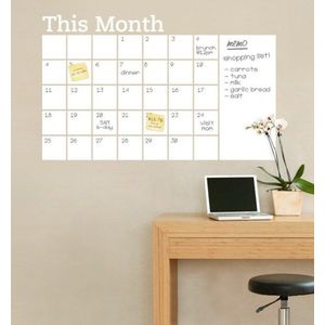 Deze Maand Schoolbord Schoolbord Muursticker Kalender Kantoor Educatief Apparatuur Muur Sticker Verwijderbare