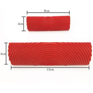 2 Stuks Muur Verf Runner Roller Borstels Muur Textuur Art Schilderen Embossing Tool Klassieke Huishoudelijke Muur Decoratieve Diy Gereedschap Set