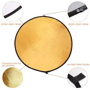 Licht Reflector 60 Cm Portable Inklapbare Licht Ronde Fotografie/Foto Reflector Voor Studio Opvouwbare Licht Reflecterende Panel
