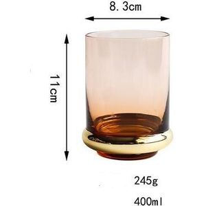 1 Pc Japanse Stijl Goud Glas Wijn Bier Glas Dagelijks Champagne Wijnglas Beker Sap Cup Huishouden