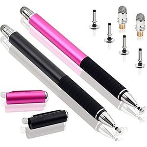 Universal Fiber Stylus 2 In 1 Disc Stylus Pen Mesh Fiber Tip Serie Precisie Touch Screen Pennen Voor Alle Capacitieve touch Schermen