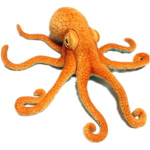 Echte Leven Octopus Knuffel Simulatie Van Marine Dieren Knuffel Octopus Auto Sofa Kussen Kussen Decoratie Speelgoed 80cm