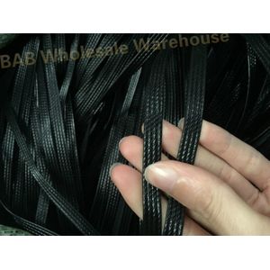 Zwart Vier Lijnen Synthetische Plastic Rotan Weven Materiaal Plastic Knit Reparatie Stoel Tafel Plastic Pe Rotan