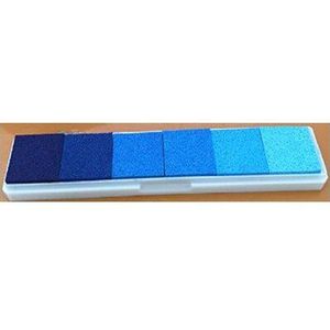 1pc 6 Kleuren Gradient Stempelkussen Craft Olie Gebaseerd DIY Inkt Pads Vingerafdruk Stempel Pad voor Scrapbooking Decoratie Kids
