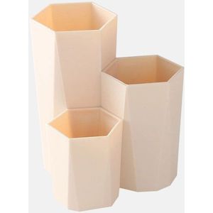 3 Roosters Cosmetische Make-Up Borstel Opbergdoos Tafel Organisator Make Up Gereedschap Pen Opslag Make Nagellak Cosmetische houder Doos