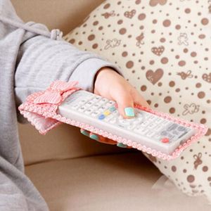 Tv Airconditioning Afstandsbediening Lace Cover Strik Case Cover Vetvrij Opbergtas 3 Size Roze Geel Blauw