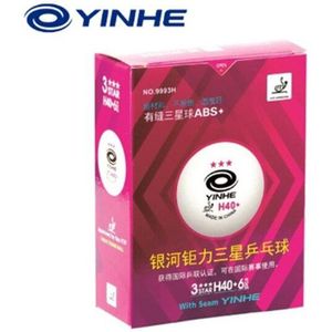 Yinhe Galaxy 3-Star Seamed Tafeltennis Ballen Plastic 40 + Ittf Goedgekeurd Witte Poly Ping Pong Ballen