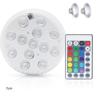 Waterdichte 13 Led Onderwater Thee Verlichting Met Zuignap En Remote Vijver Lamp Q0KF